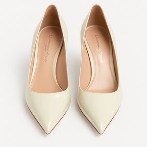 Gianvito Rossi Ivory Patent Heels